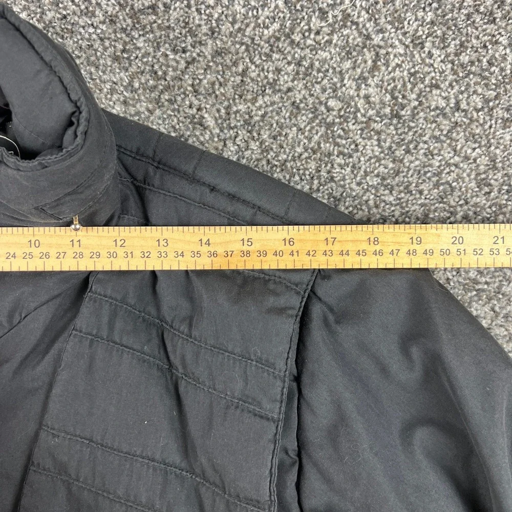Vintage Pedigree‎ Black Puffer Jacket Quilted Mock Neck Full Zip Winter Warm Sm